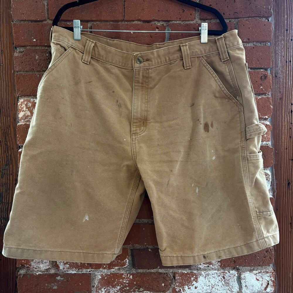 Carhartt Relaxed Fit Utility Canvas Work Shorts Sz 40